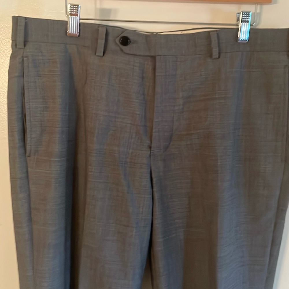 Brooks Brothers regent flat front gray 36x31
